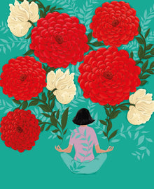 Zen Floral Agnes Card