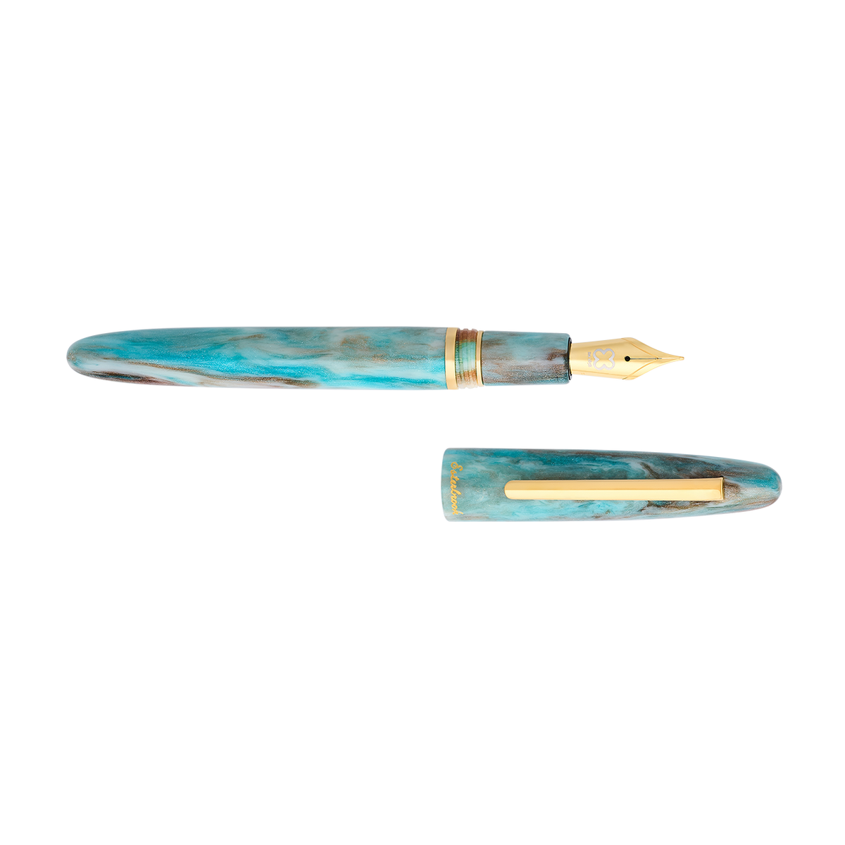 Esterbrook Estie Avalanche fountain pen, uncapped