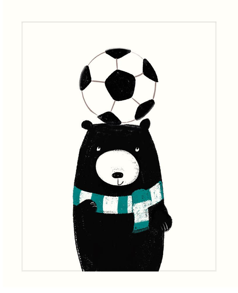 Football Bear Card