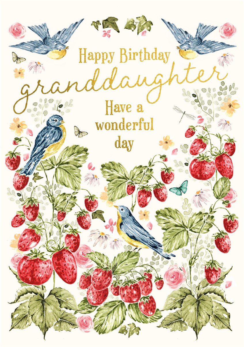 Happy Birthday Granddaughter Card