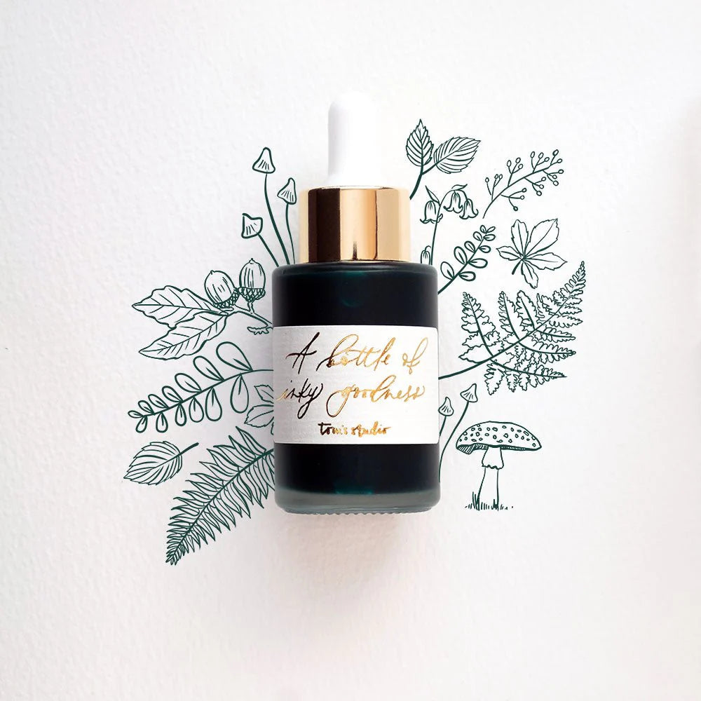 Tom's Studio Calligraphy Ink 30ml - Forest Green