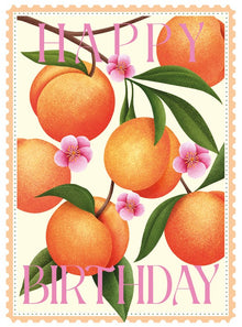 Peaches Colourburst Card