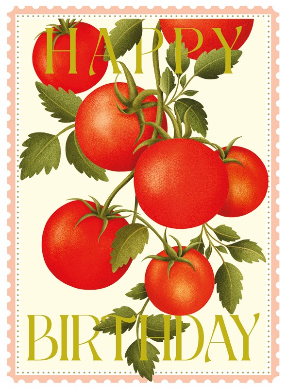 Tomatoes Colourburst Card