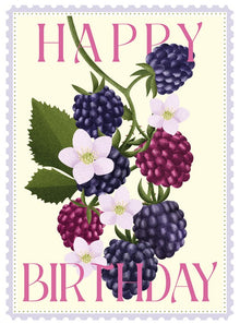 Blackberries Colourburst Card