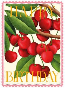 Cherries Colourburst Card