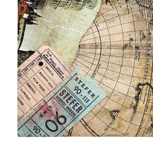 Kenro Old World Map travel album – cover detail