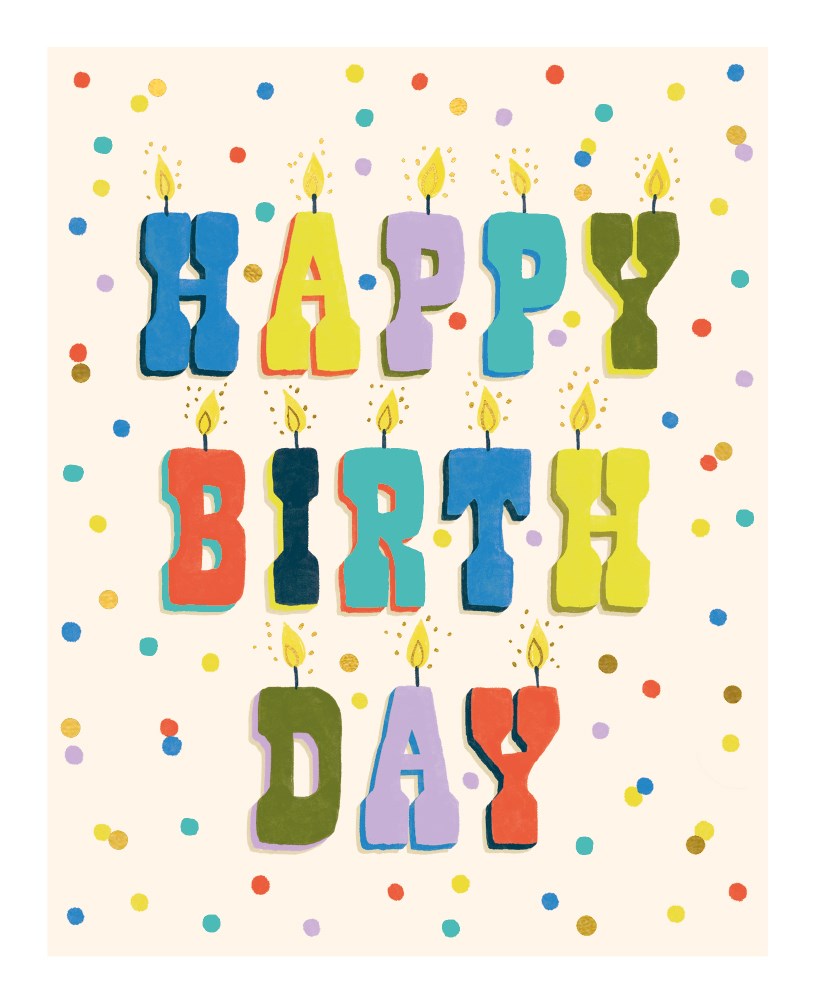Birthday Candles It's a Celebration Card