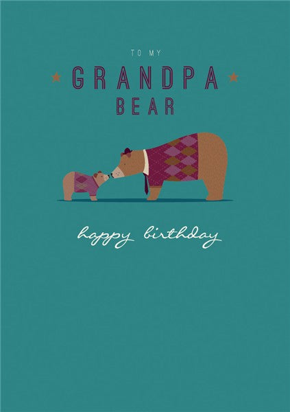 Grandpa Bear Card