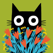 Cat & Flowers Cat Walk Card