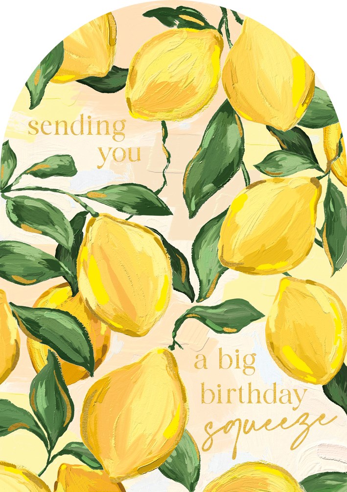 Big Birthday Squeeze Sundaze Card