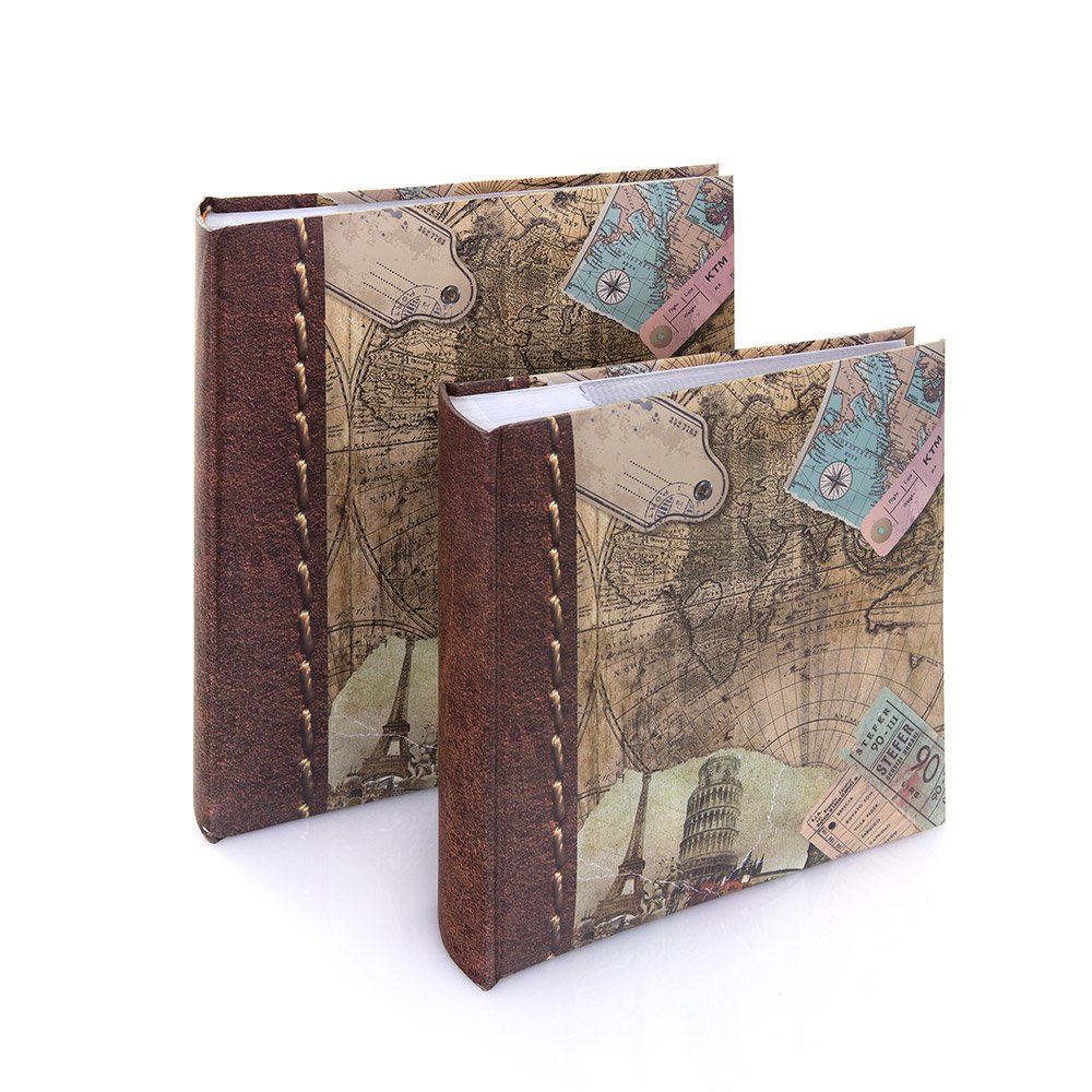 Kenro Old World Map travel album – angled view
