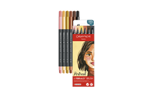 Caran D'Ache Fibralo Brush Pens- Set of 6 Portrait