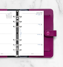 Filofax Personal Week on Two Pages Diary Refill 2027 – English