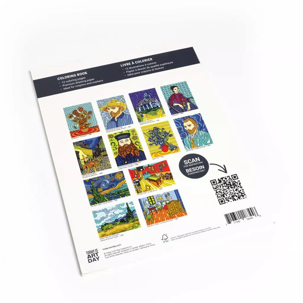 Today is Art Day Vincent van Gogh Colouring Book