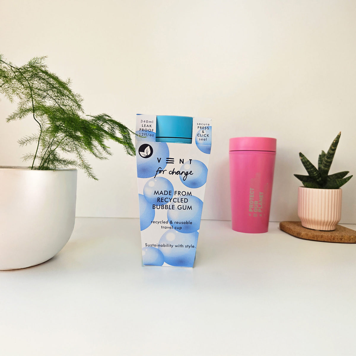 VENT Reusable Travel Cup – Made from Recycled Bubblegum