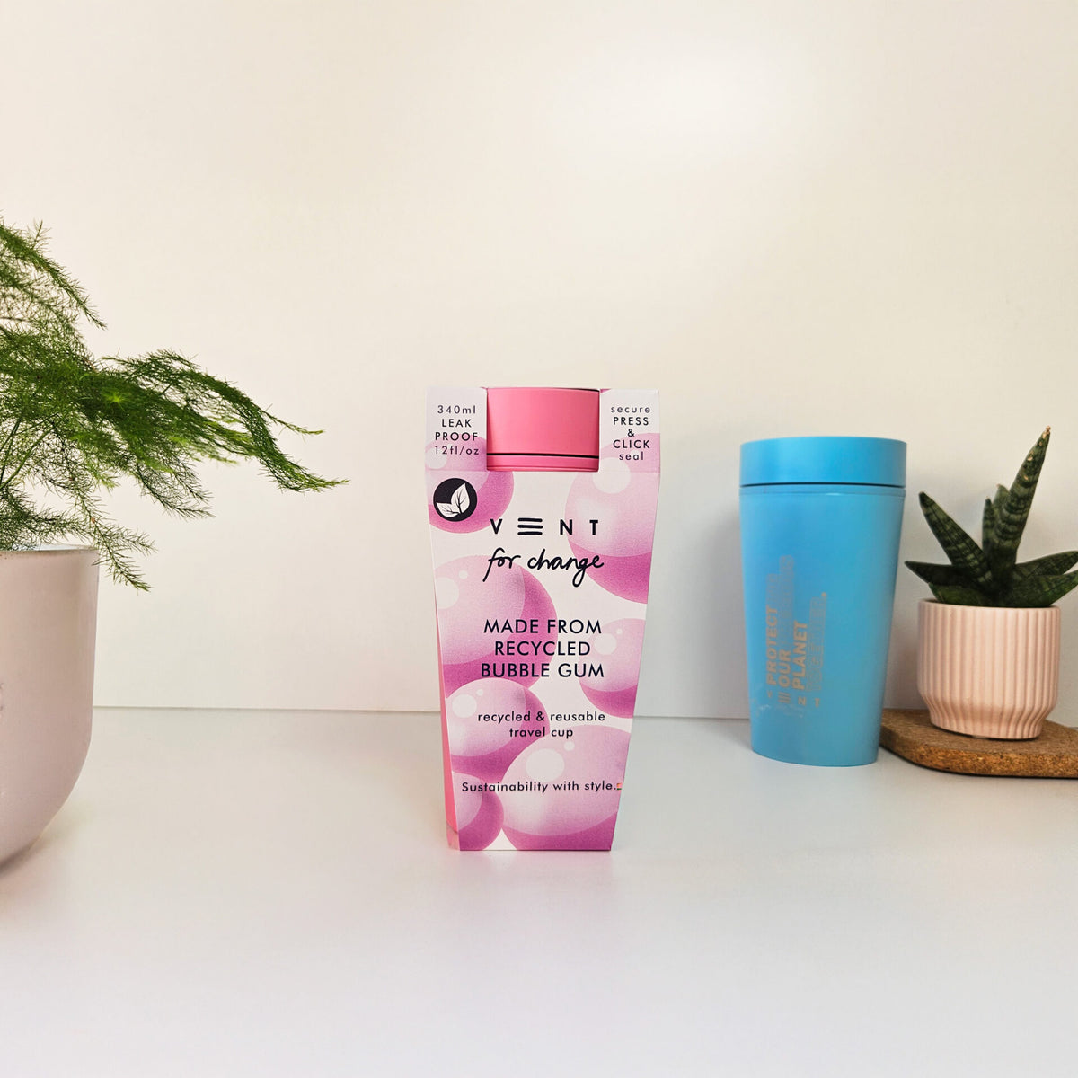 VENT Reusable Travel Cup – Made from Recycled Bubblegum