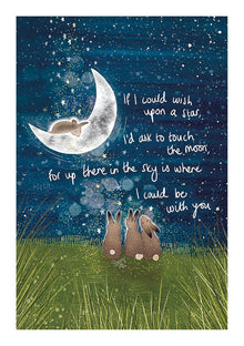 If I Could Wish Upon a Star… Fox Under the Moon Card