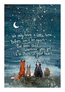 We Only Have a Little Time… Fox Under the Moon Card