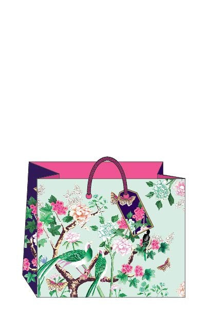 English Heritage Chinoiserie Medium Landscape Gift Bag