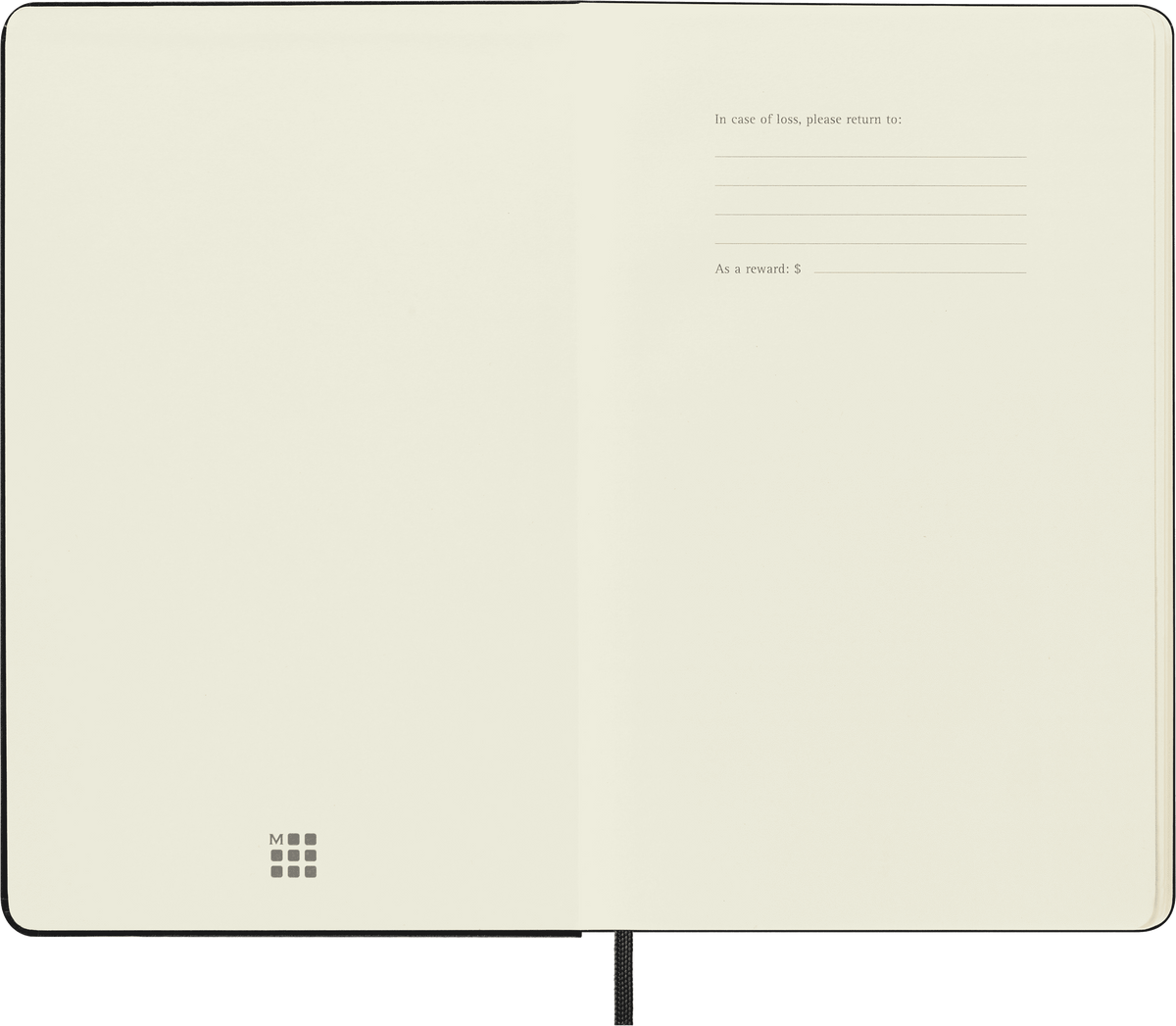 Moleskine Large Dotted Hard Cover Notebook in Black – alternative view