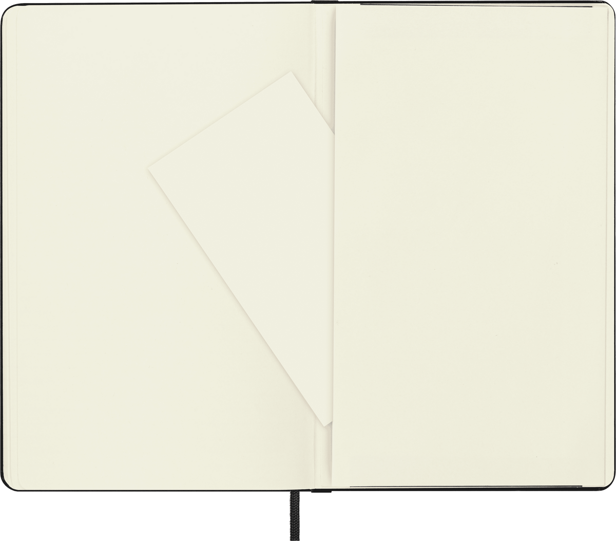 Moleskine Large Dotted Hard Cover Notebook in Black – detail