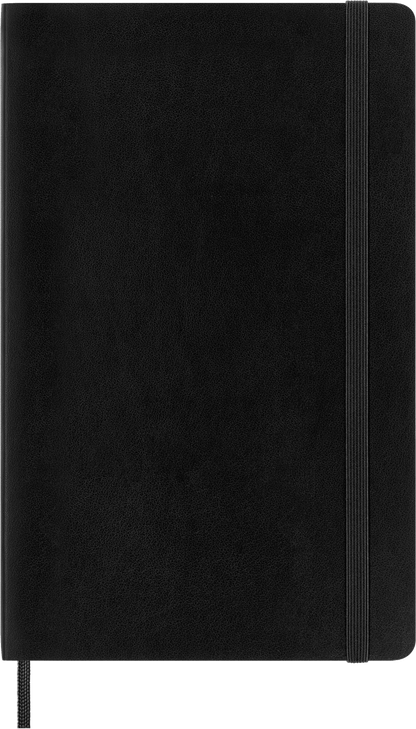 Moleskine Classic Large dotted notebook with black soft cover – front cover