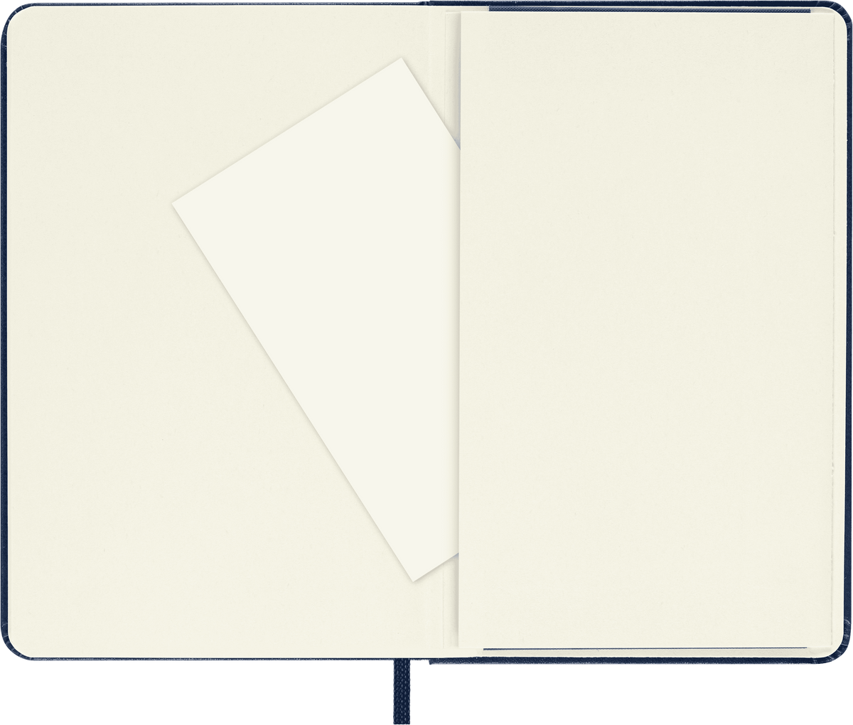 Moleskine Classic Pocket Hard Cover Notebook Sapphire Blue – detail view
