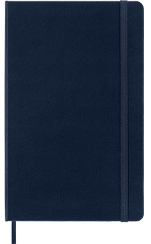 Moleskine Classic Large plain notebook with Sapphire Blue hard cover – front cover