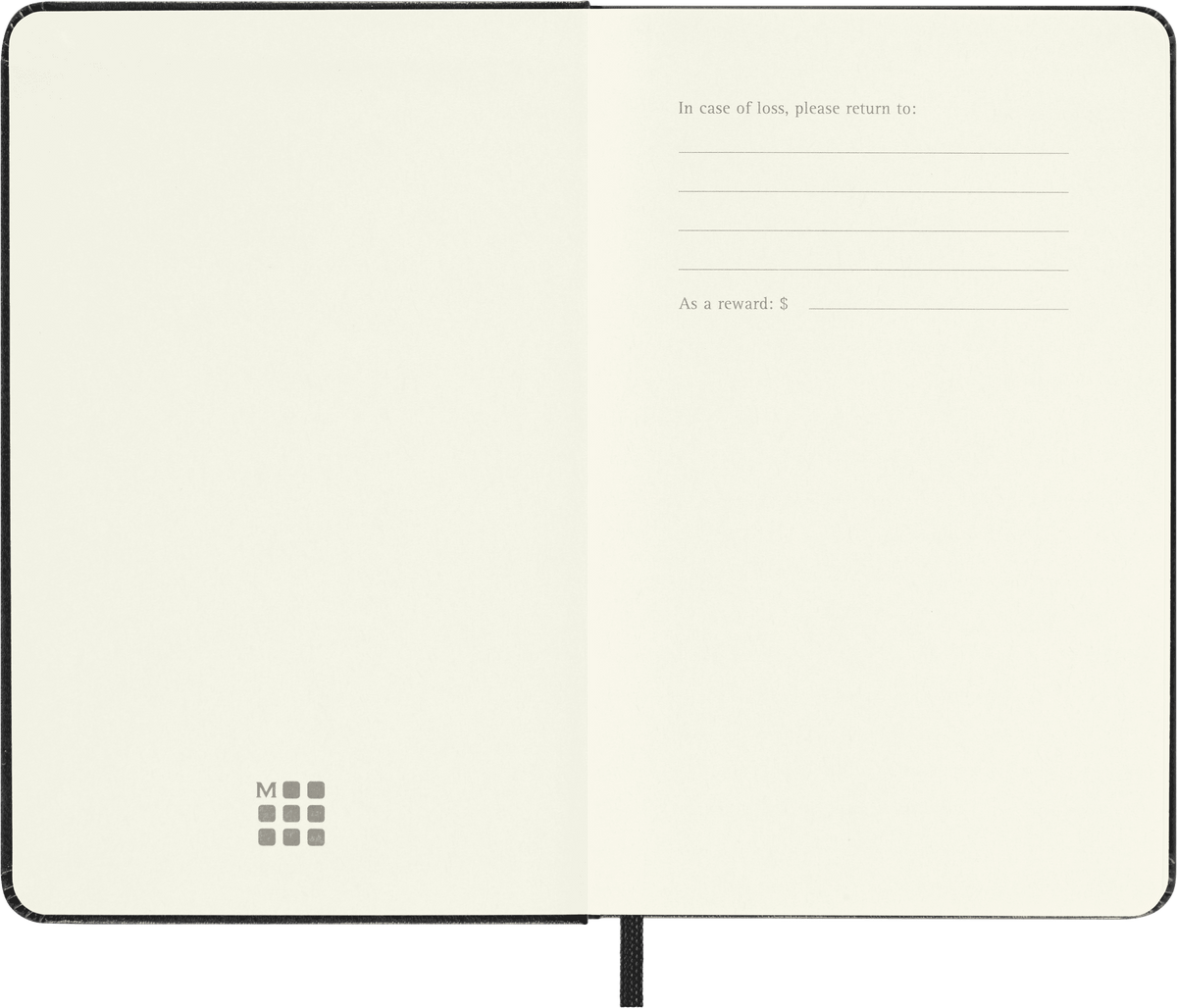 Moleskine Pocket Dotted Hard Cover Notebook in Black – alternative view