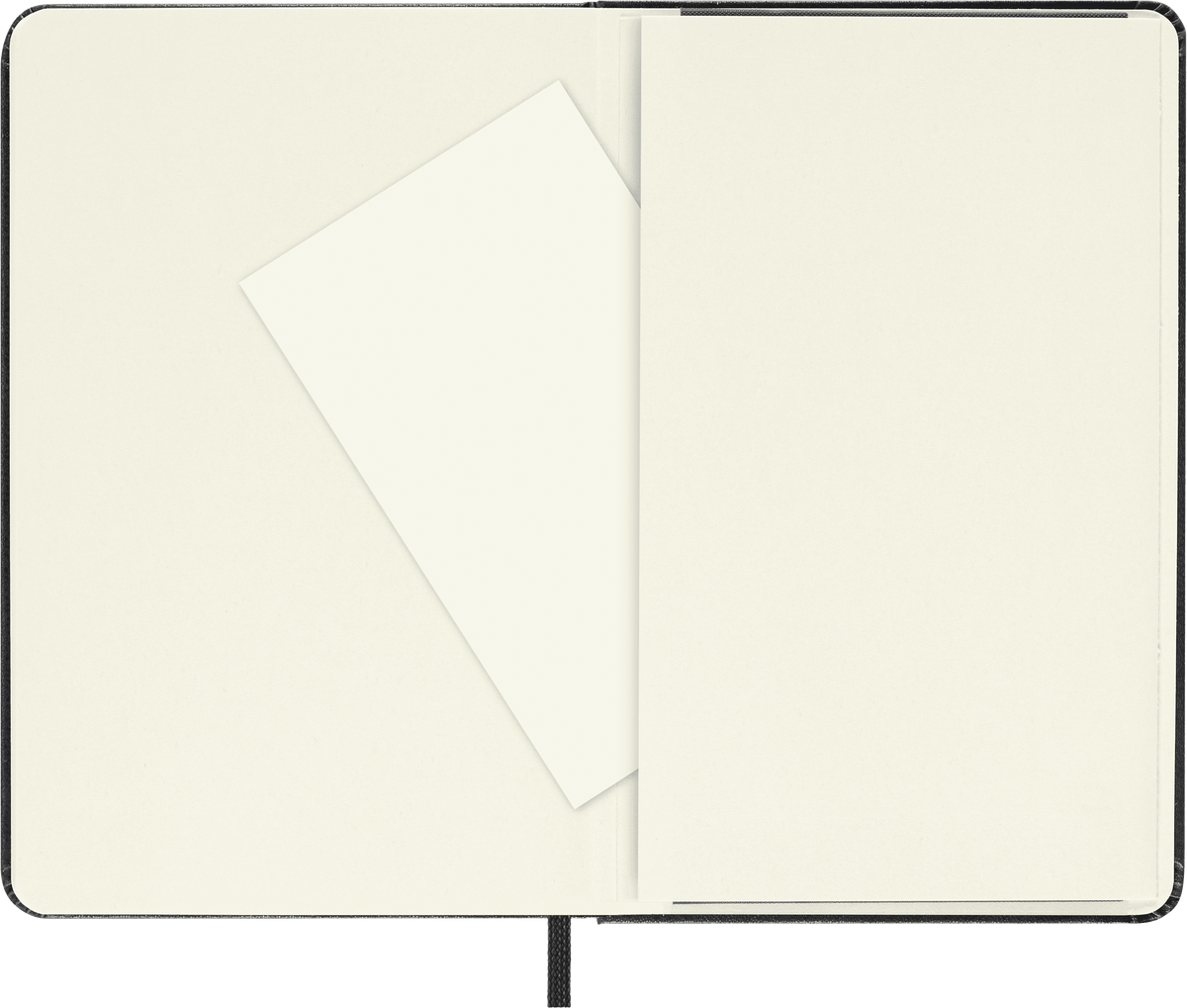 Moleskine Pocket Dotted Hard Cover Notebook in Black – detail