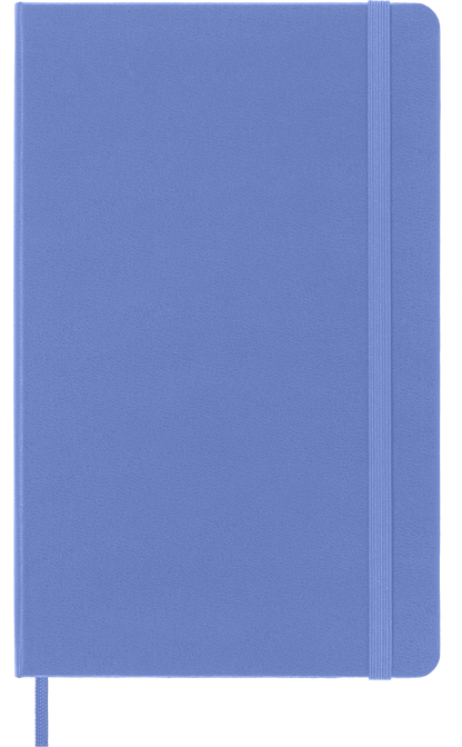 Moleskine Classic Large Ruled Hard Cover Notebook in Hydrangea Blue – front cover