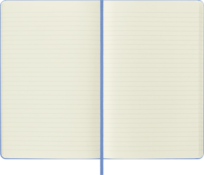 Moleskine Classic Large Ruled Hard Cover Notebook in Hydrangea Blue – view 3