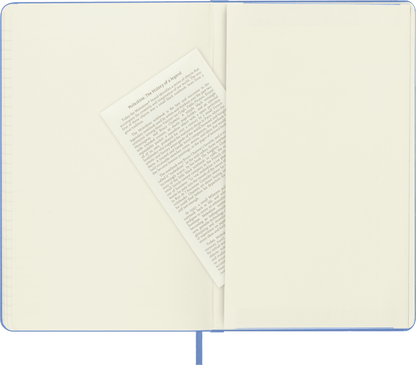 Moleskine Classic Large Ruled Hard Cover Notebook in Hydrangea Blue – view 4