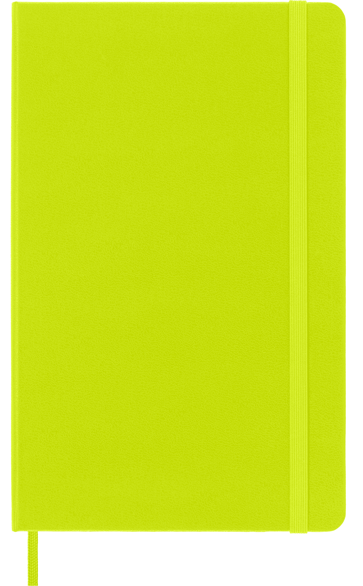 Moleskine Classic Large ruled notebook with Lemon Green hard cover – front cover