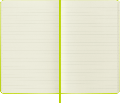 Moleskine Classic Large ruled hard cover notebook in Lemon Green – ruled pages