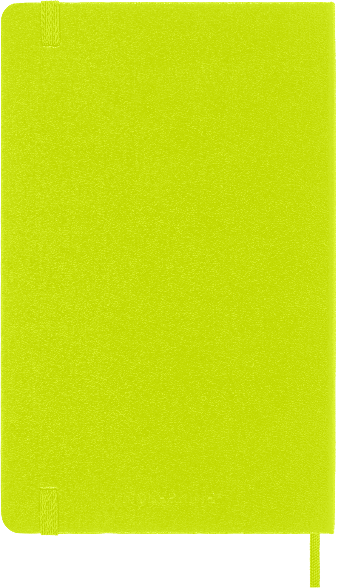 Moleskine Classic Large ruled hard cover notebook in Lemon Green – detail