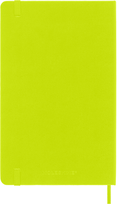 Moleskine Classic Large ruled hard cover notebook in Lemon Green – detail