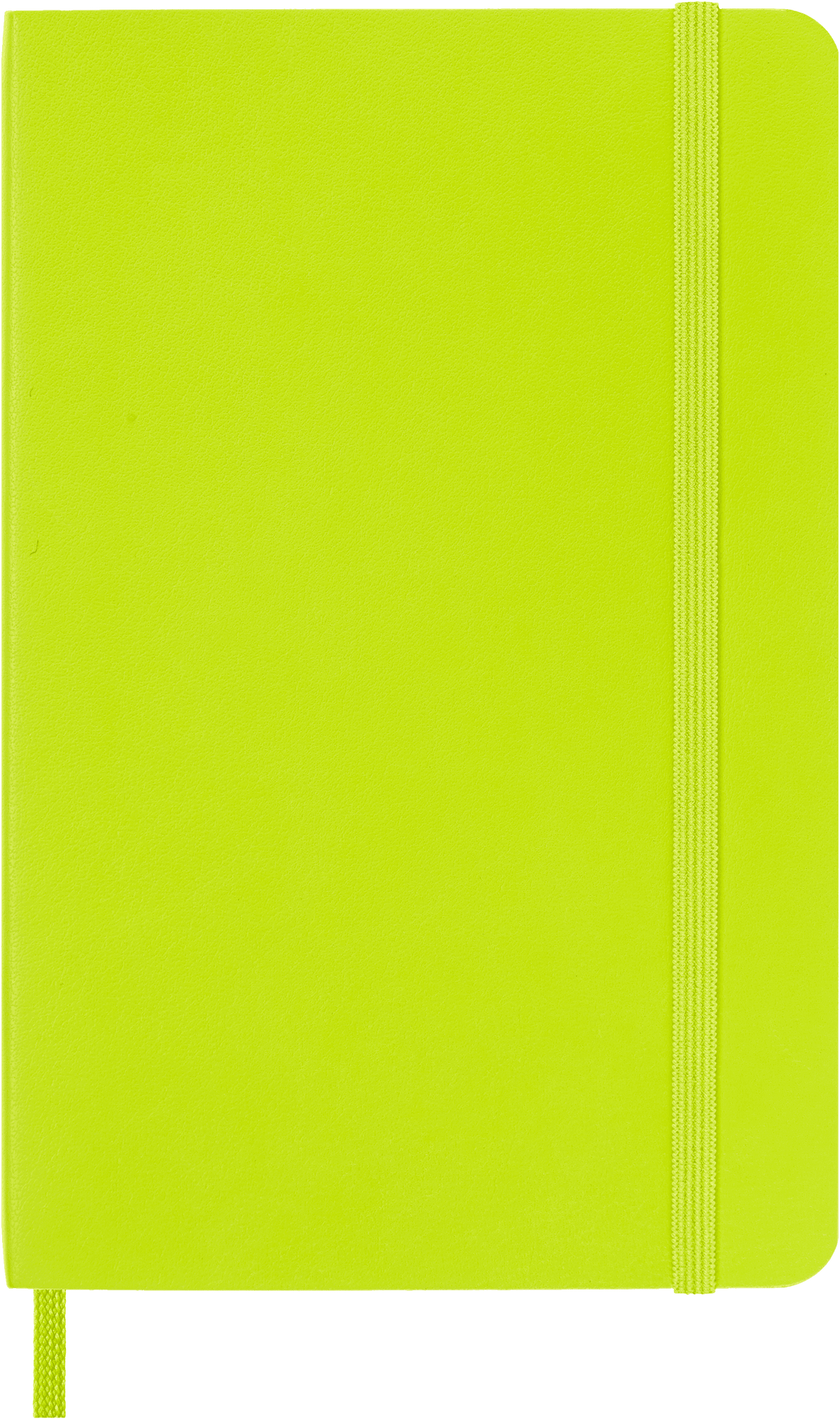 Moleskine Classic Pocket Plain Soft Cover Notebook in Lemon Green – front cover