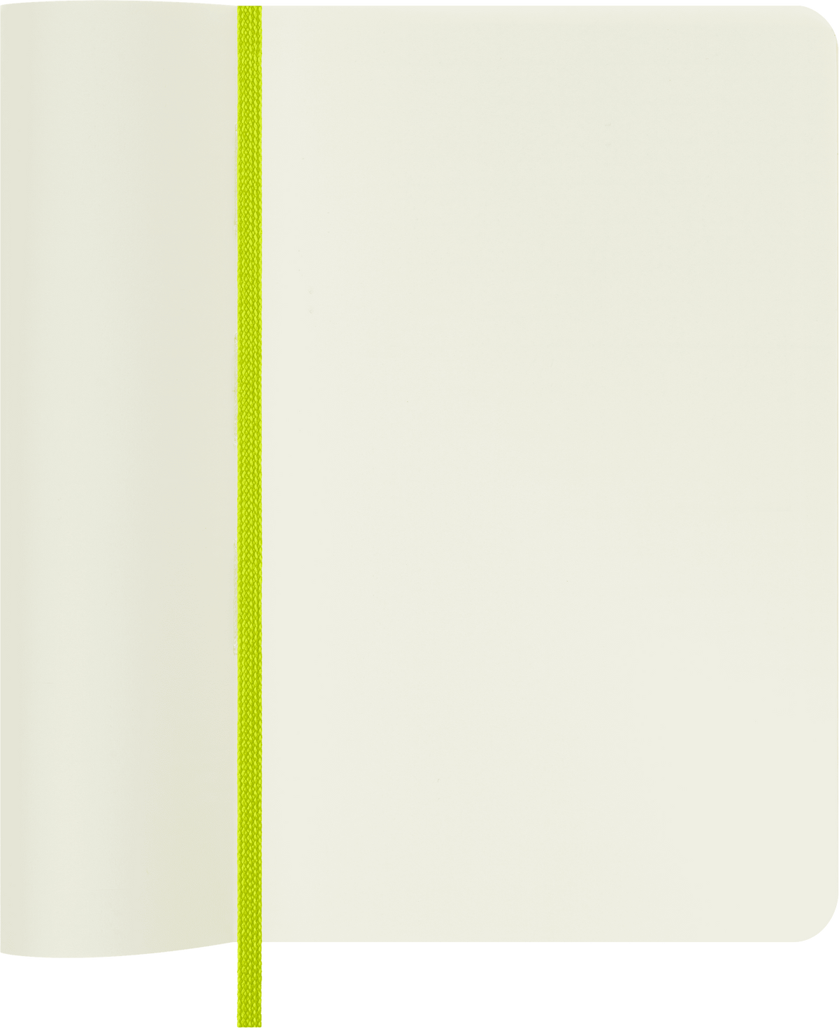 Moleskine Classic Pocket Plain Soft Cover Notebook in Lemon Green – view 3
