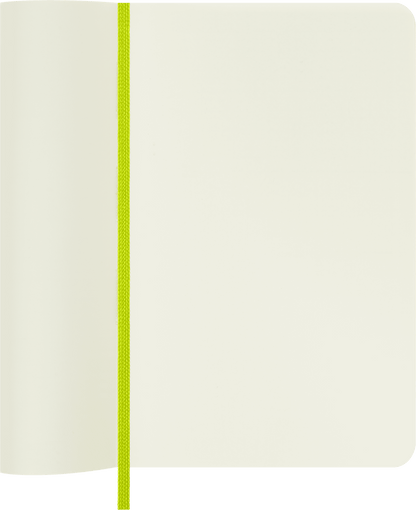 Moleskine Classic Pocket Plain Soft Cover Notebook in Lemon Green – view 3