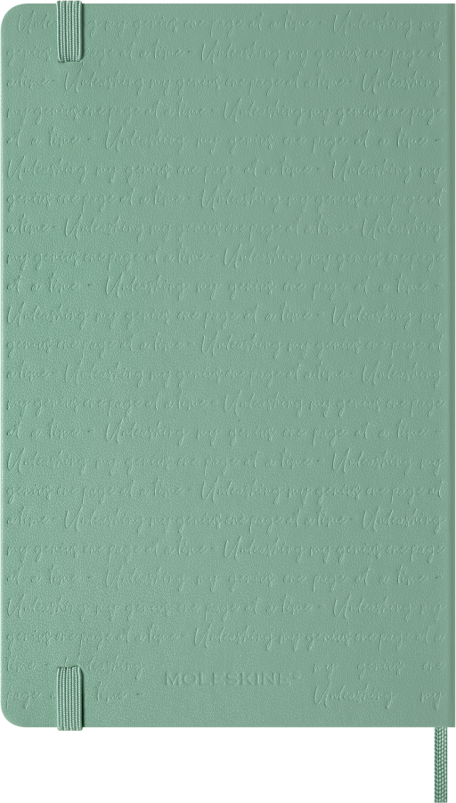 Moleskine Sage Green notebook – expandable inner pocket