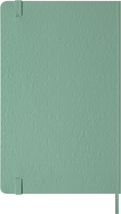 Moleskine Sage Green notebook – expandable inner pocket