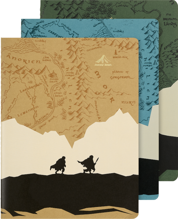 Moleskine The Lord of the Rings Cahier Journals set of 3, extra large, ruled