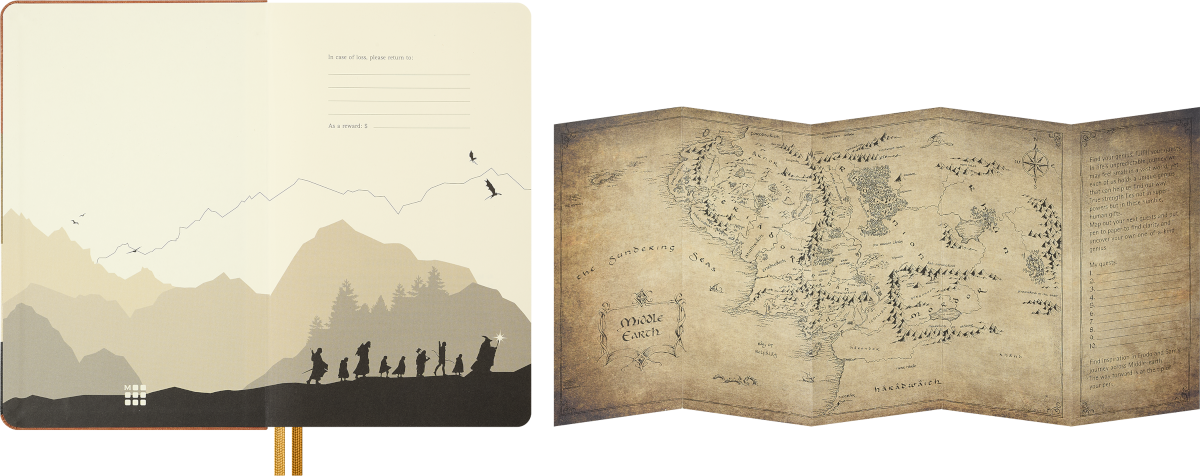 Moleskine Lord of the Rings Frodo and Sam notebook – back cover