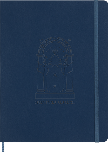 Moleskine The Lord of the Rings XL ruled soft cover notebook – Doors of Durin cover