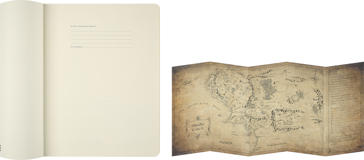 Moleskine Lord of the Rings Doors of Durin notebook – back cover