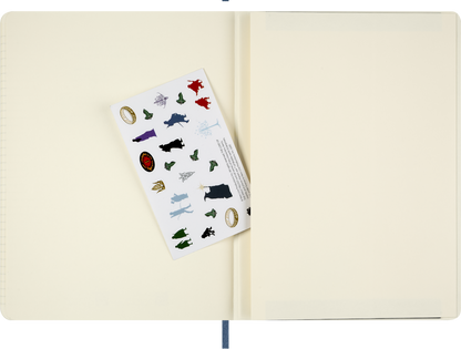 Moleskine Lord of the Rings XL soft cover notebook – inside detail