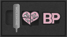Moleskine x BLACKPINK pins – detail with strass