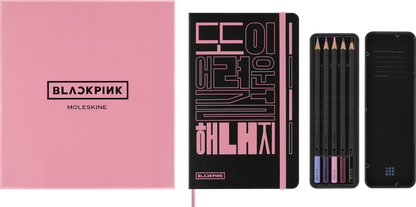 BLACKPINK x Moleskine limited edition large hard cover sketchbook