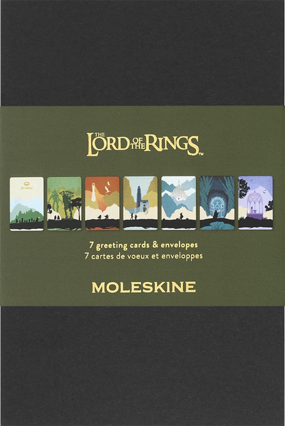 Moleskine The Lord of the Rings greeting cards set of 7 with envelopes
